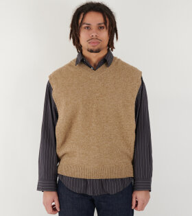 Stole Vest Dark Beige