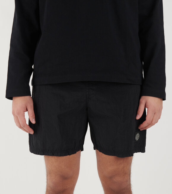 Stone Island - Econyl Nylon Swim Shorts Black