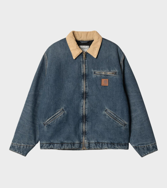 Carhartt WIP - OG Detroit Jacket Blue/Dusty H Brown