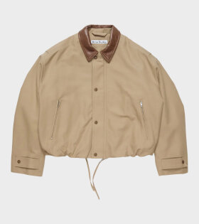 Twill Jacket Khaki Beige