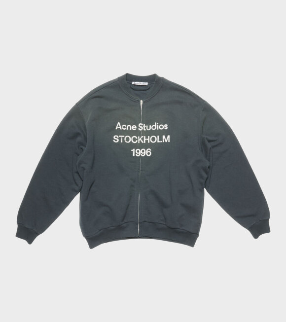 Acne Studios - Zip Sweater Logo Black