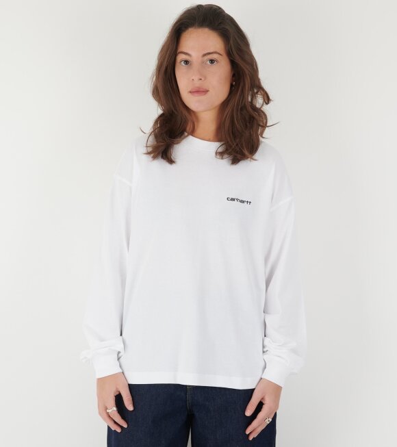 Carhartt WIP - W L/S Grayson T-shirt White/Black