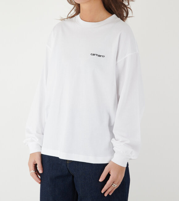 Carhartt WIP - W L/S Grayson T-shirt White/Black