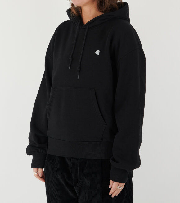 Carhartt WIP - W Hooded Casey Sweatshirt Black/Silver