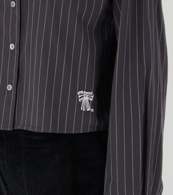 Acne Studios - Jacquard Pinstripe Shirt Black/White