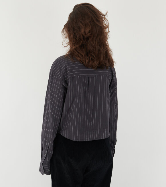 Acne Studios - Jacquard Pinstripe Shirt Black/White