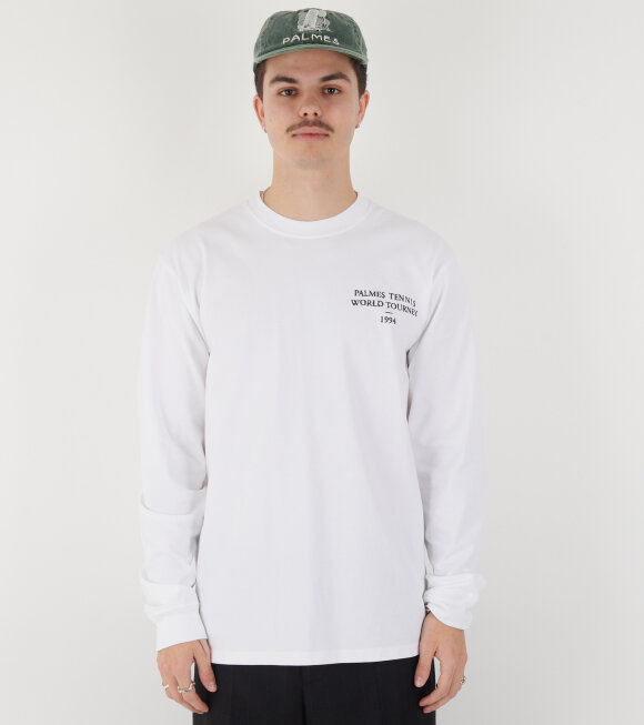 Palmes - Tourney LS T-shirt White