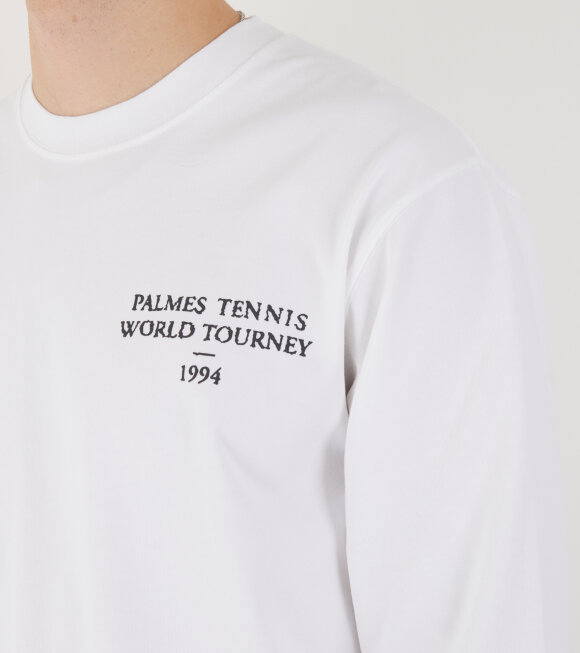 Palmes - Tourney LS T-shirt White