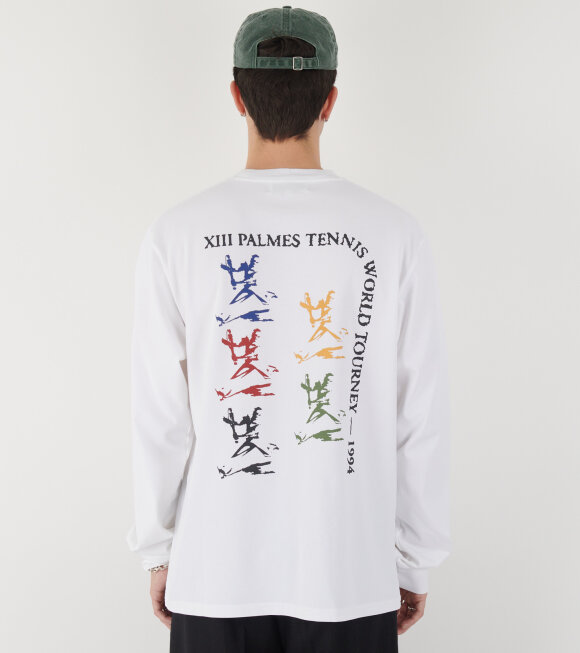 Palmes - Tourney LS T-shirt White