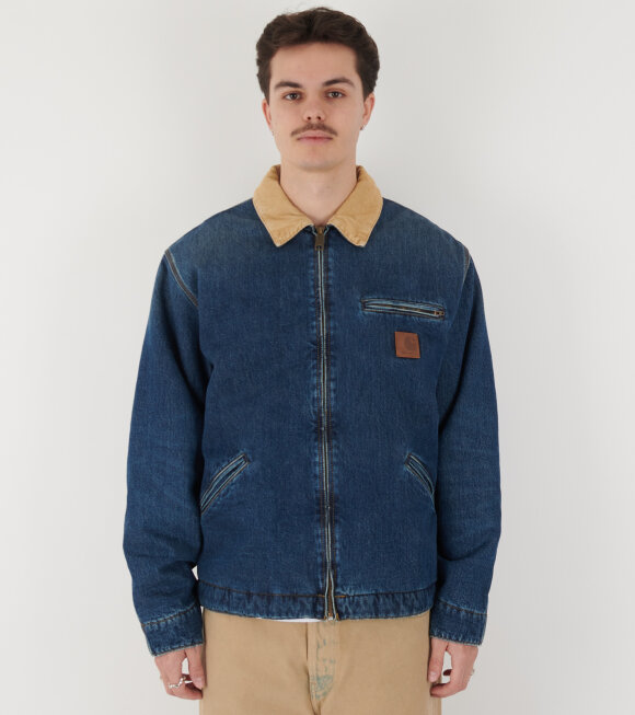 Carhartt WIP - OG Detroit Jacket Blue/Dusty H Brown