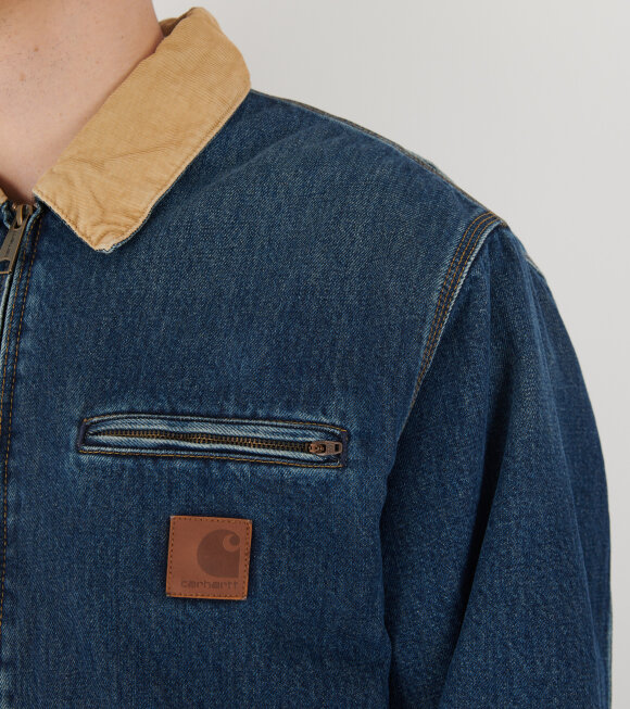 Carhartt WIP - OG Detroit Jacket Blue/Dusty H Brown