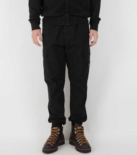 Stone Island - Cotton Cargo Pants Black