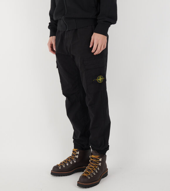 Stone Island - Cotton Cargo Pants Black