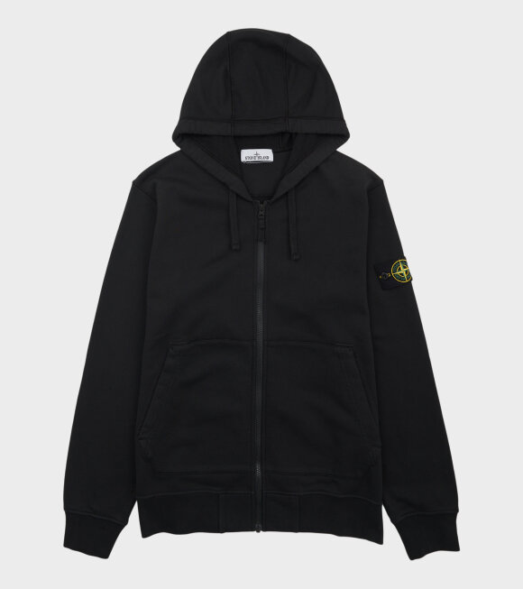 Stone Island - Zip Hoodie Black