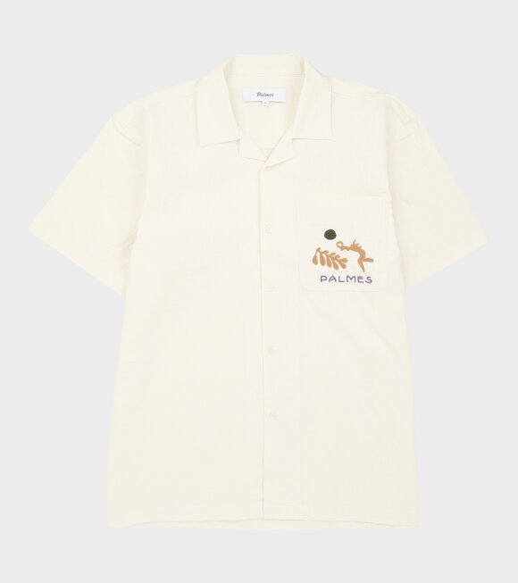 Palmes - Gardens Short-Sleeved Shirt Off-white