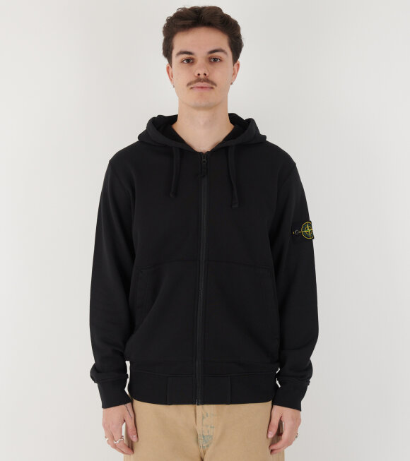 Stone Island - Zip Hoodie Black