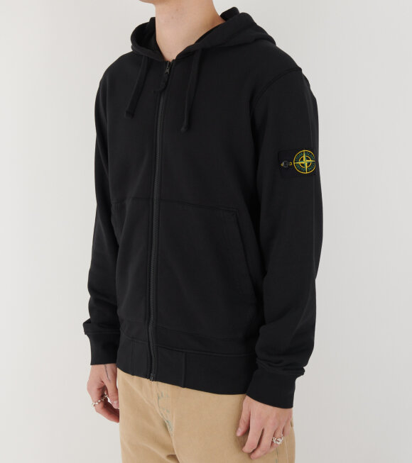 Stone Island - Zip Hoodie Black