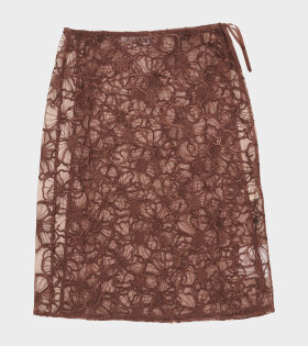 Alba Long Skirt Brown