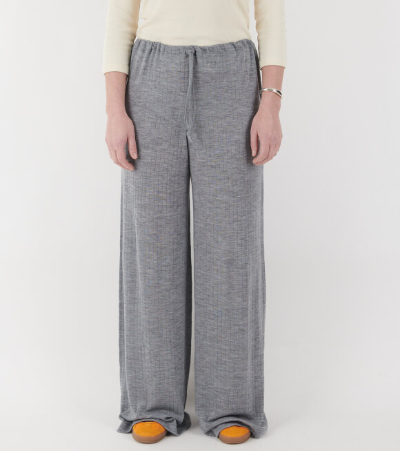 Nørgaard Paa Strøget - Nova Pants Wool Grey Melange