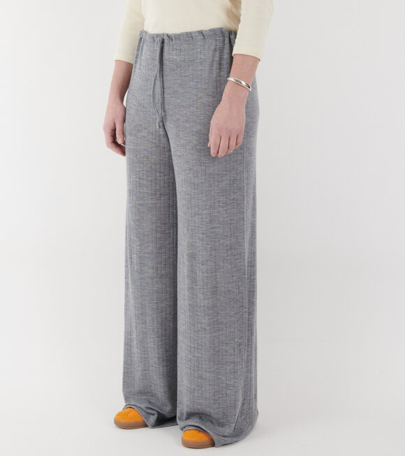 Nørgaard Paa Strøget - Nova Pants Wool Grey Melange