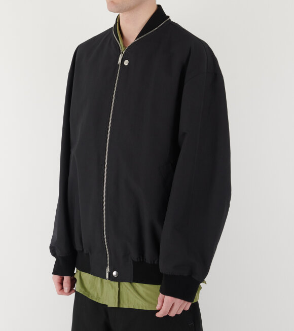 Jil Sander - Lightweight Cotton Bomber Jacket Black