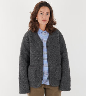 Zip Cardigan Graphite