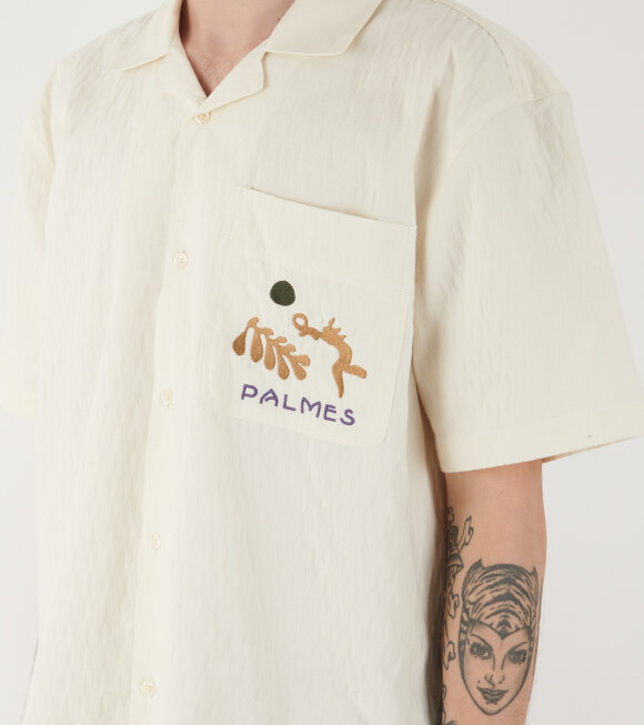 Palmes - Gardens S/S Shirt Off-white