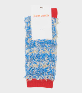 Hairy Handsome Chair Socks Femme Blue