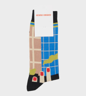 Chopped Finger Factory Socks Homme Blue/Tan