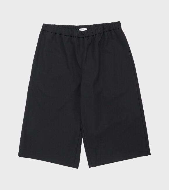 RIER - Poplin Wool Bermuda Shorts Black