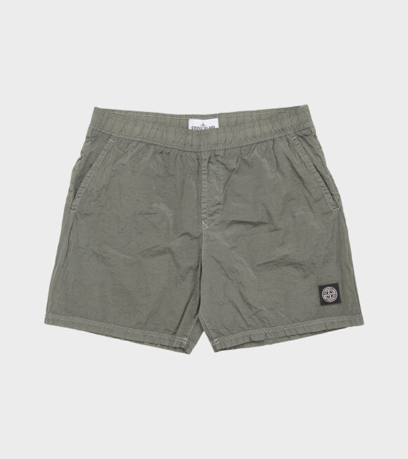 Stone Island - Econyl Nylon Swim Shorts Dark Grey