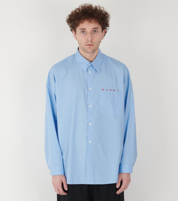 Marni - Poplin Shirt Iris Blue