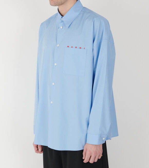 Marni - Poplin Shirt Iris Blue