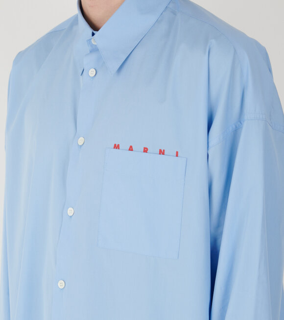 Marni - Poplin Shirt Iris Blue