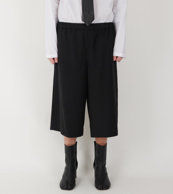 RIER - Poplin Wool Bermuda Shorts Black