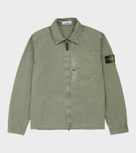 Cotton Canvas Overshirt Green