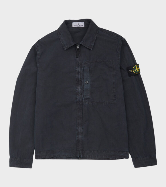 Stone Island - Cotton Canvas Overshirt Navy