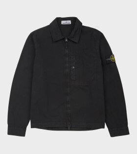 Cotton Canvas Overshirt Black