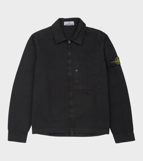 Stone Island - Cotton Canvas Overshirt Black