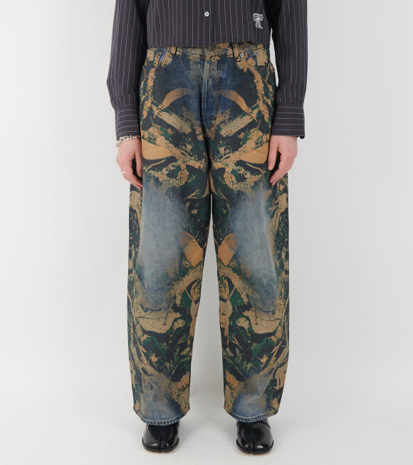 Acne Studios - 2023 Super Baggy Fit Jeans Denim Mossy Oak