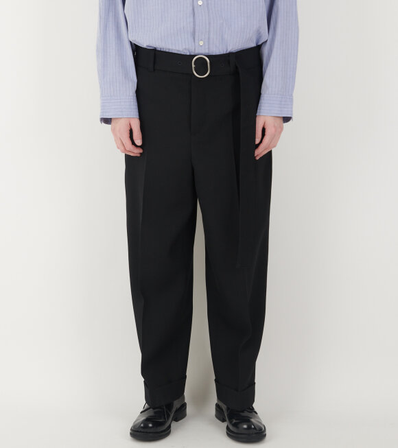 Jil Sander - Belted Trousers Black