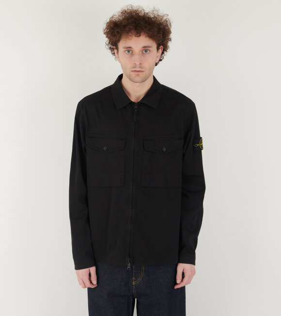 Stone Island - Cotton Overshirt Black