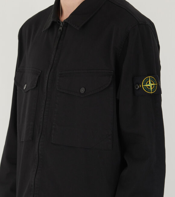 Stone Island - Cotton Overshirt Black