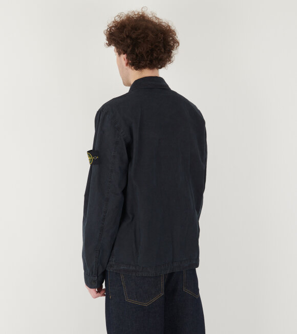 Stone Island - Cotton Canvas Overshirt Navy