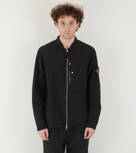 Stone Island - Econyl Nylon Overshirt Black