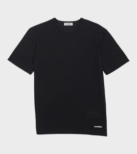 Ultra Light Cotton Crepe T-shirt Black