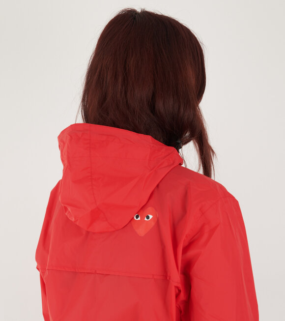 Comme des Garcons PLAY - K-WAY Packable Jacket Red