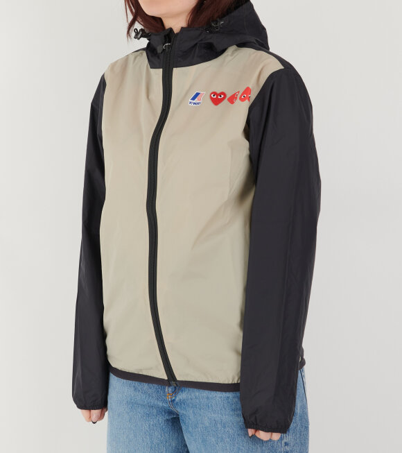 Comme des Garcons PLAY - K-WAY Packable 3 Jacket Beige 