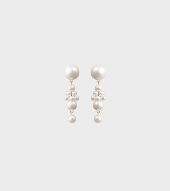 Sophie Bille Brahe - Petite Tulipe Earrings Freshwater Pearls