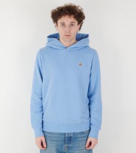 Logo Cotton Hoodie Light Blue